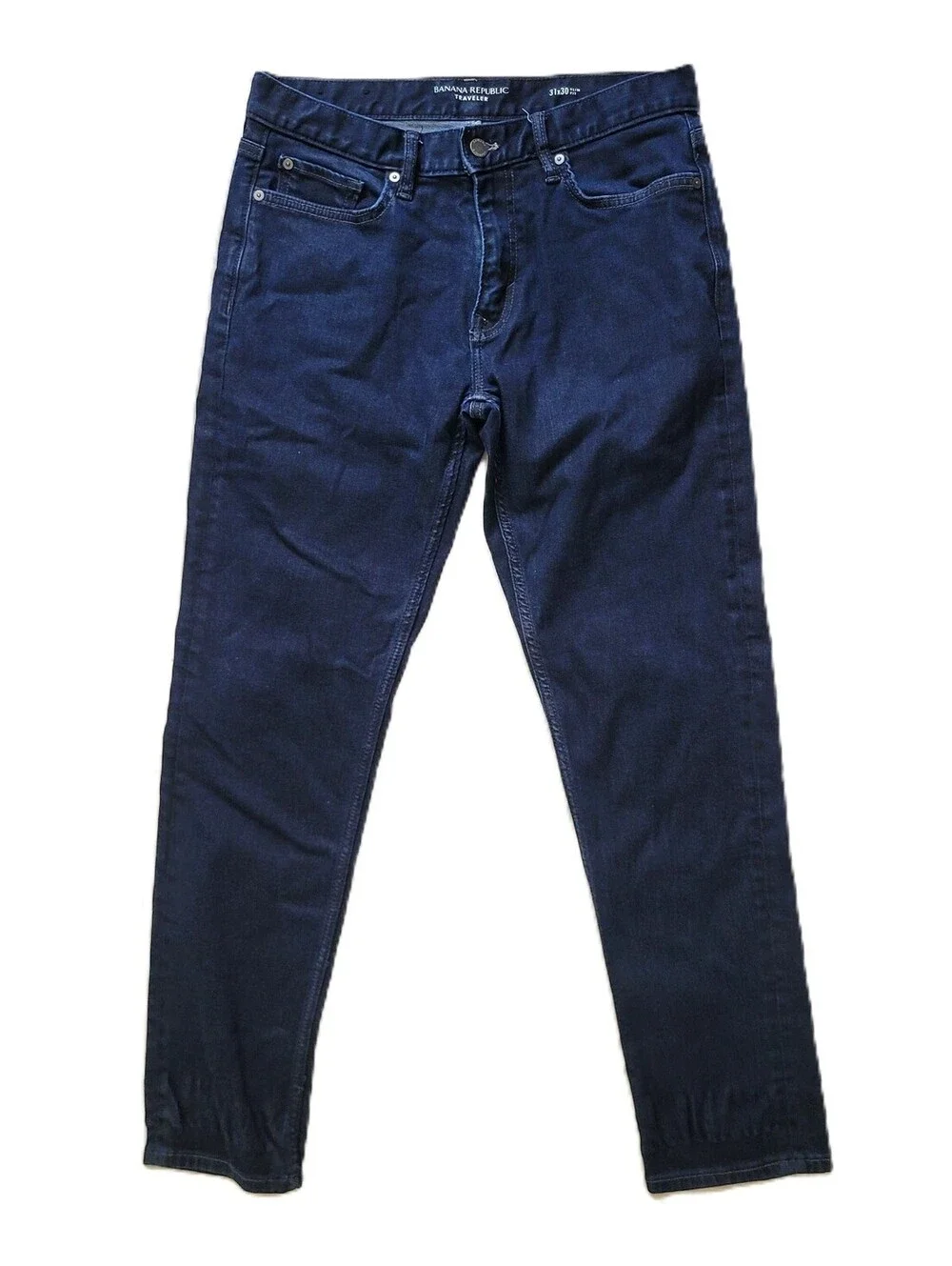 Banana Republic Traveler Jeans 31x30 Slim Fit Dark Wash Men's Denim Pants